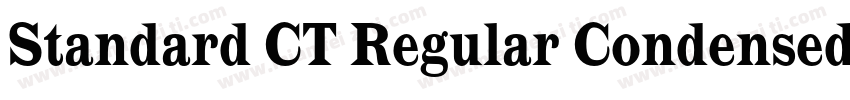 Standard CT Regular Condensed字体转换